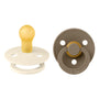 BIBS Colour fopspenen 2-pack in ivory en dark oak voor de baby