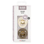 BIBS Colour fopspenen 2-pack in ivory en dark oak voor de baby