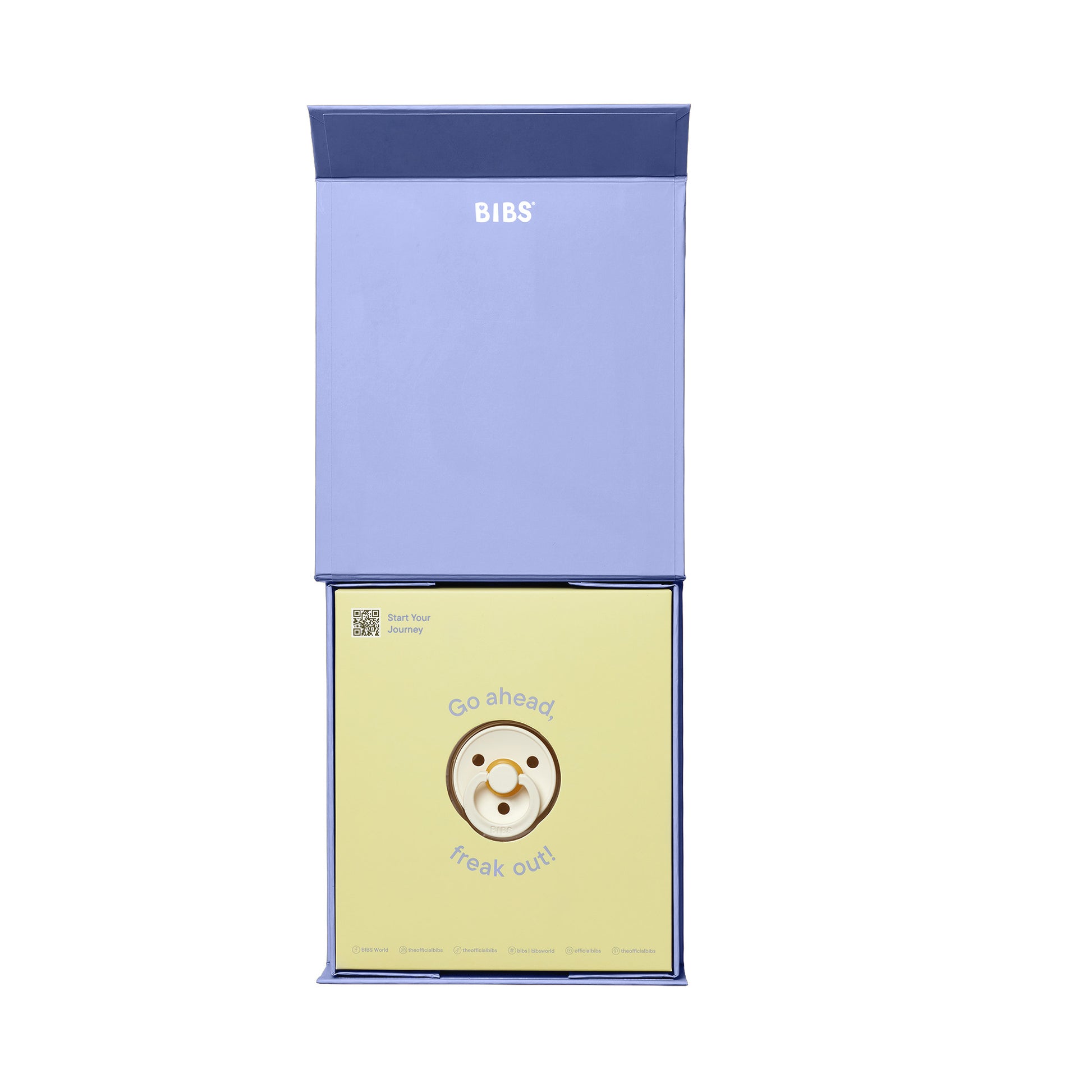 BIBS zwangerschapsaankondiging met echofoto Baby on the Way Gift Set binnenkant