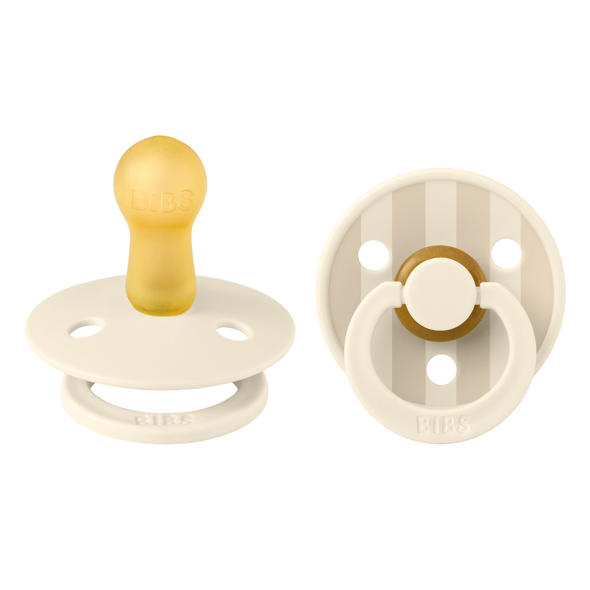 bibs studio colour 2-pack fopspenen ivory vanilla