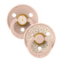 ronde fopspeen van bibs in kleuren jasmin blush