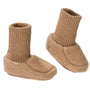 Disana wollen babyslofjes boiled wool caramel 0-3 maanden