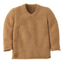 Disana wollen babyvestje van biologisch merinowol in caramel 3–6 maanden