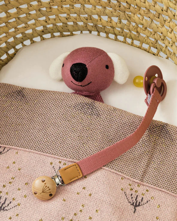 dachsy knuffeldoekje van fresk van biologisch katoen voor baby