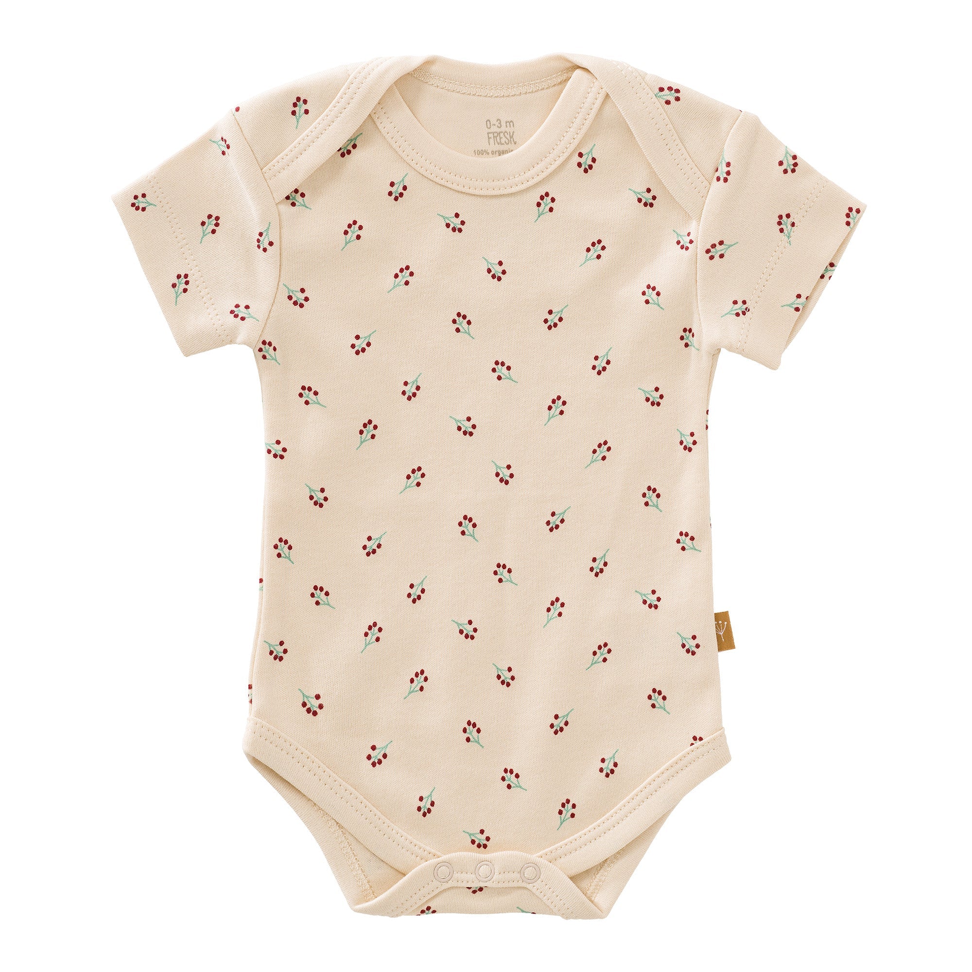 Fresk romper korte mouw met bessenprint in roze tinten