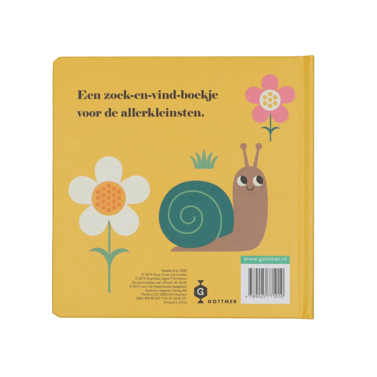 achterkant van boekje eend waar ben je 