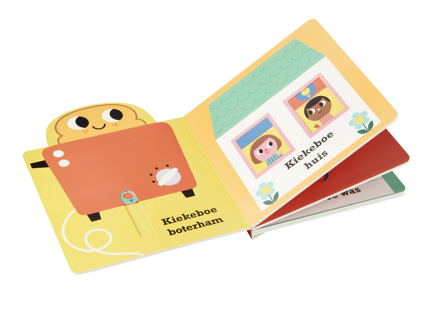 binnenzijde van babyboekje kiekeboe maan 