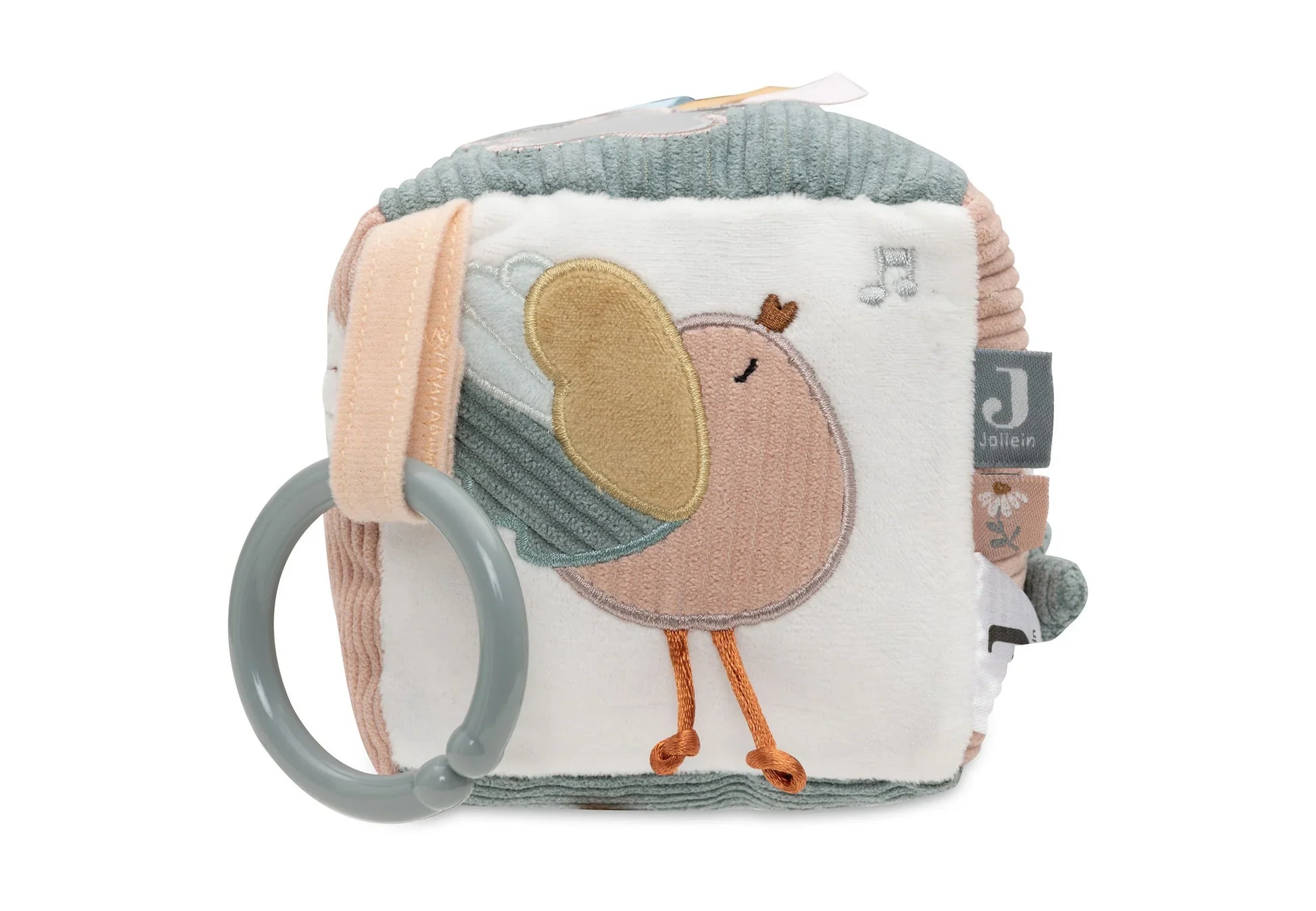 Lovely birds vogel op zijkant activiteitenkubus 