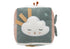 Fluffy wolkje met aangestikte labels voor baby van jollein