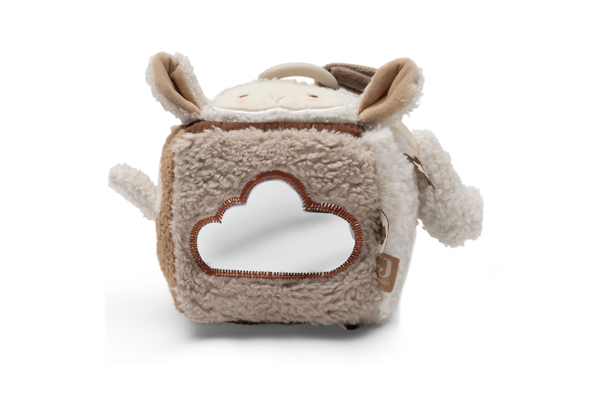 Jollein activiteitenkubus Woolly als baby speelgoed voor ontdekken en spelen