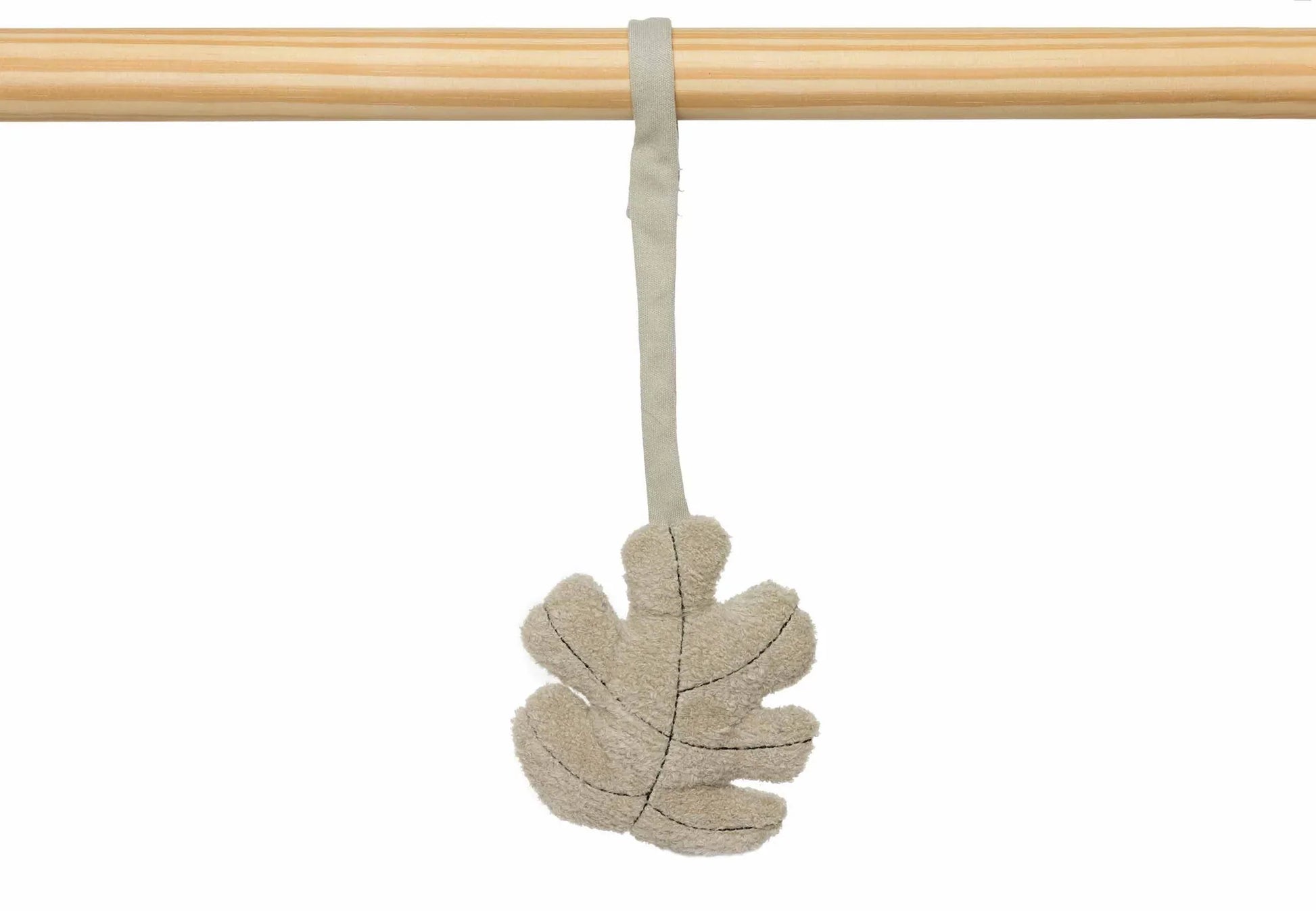 Detail van blad aan babygym, jollein