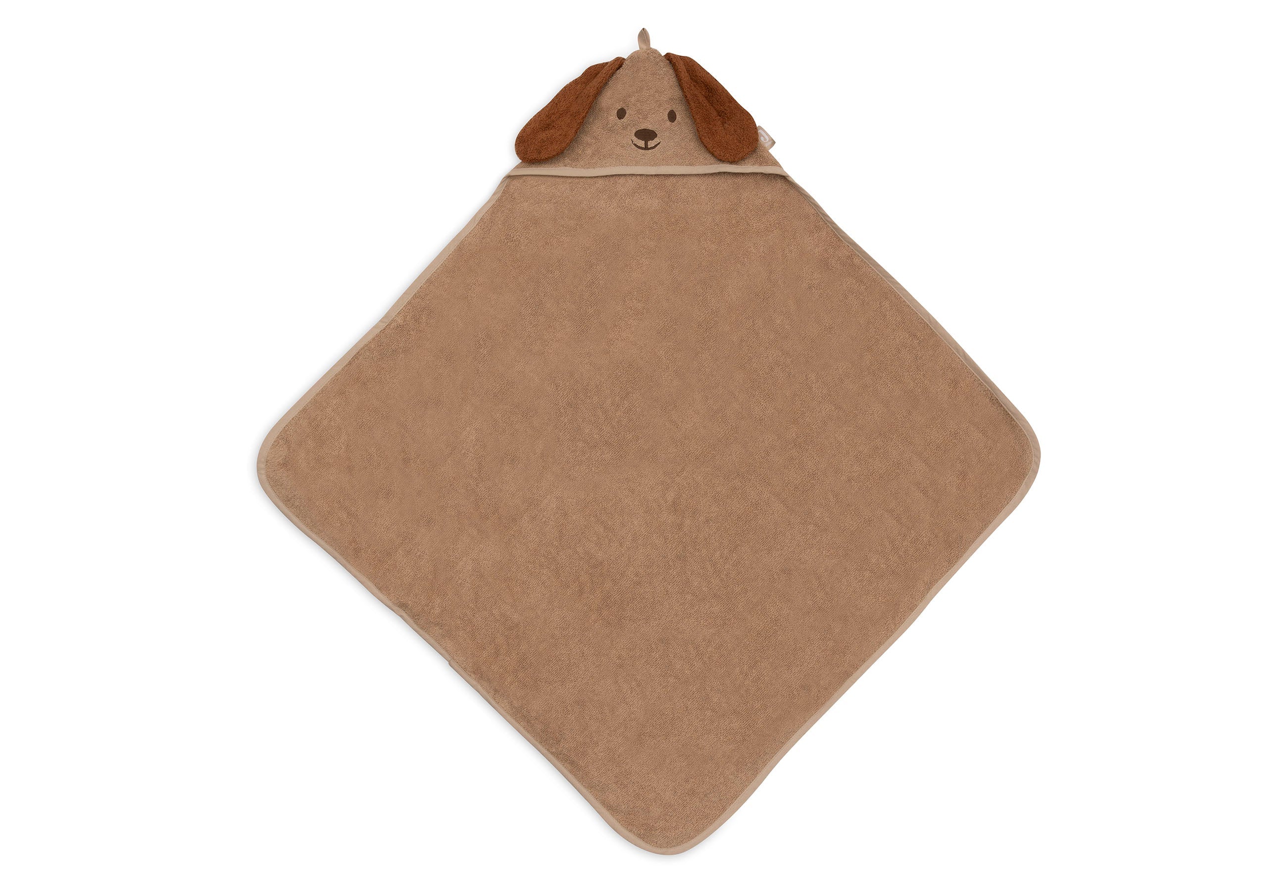 Vooraanzicht badcape Diego van Jollein met capuchon in hondenstijl