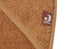 Detail van badstof textuur en randafwerking