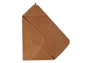 Badcape badstof 75x75 in kleur caramel met capuchon