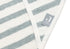 Detail van zachte GOTS badstof met streepdessin