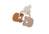 Siliconen bijtring teddy bear in neutrale kleuren