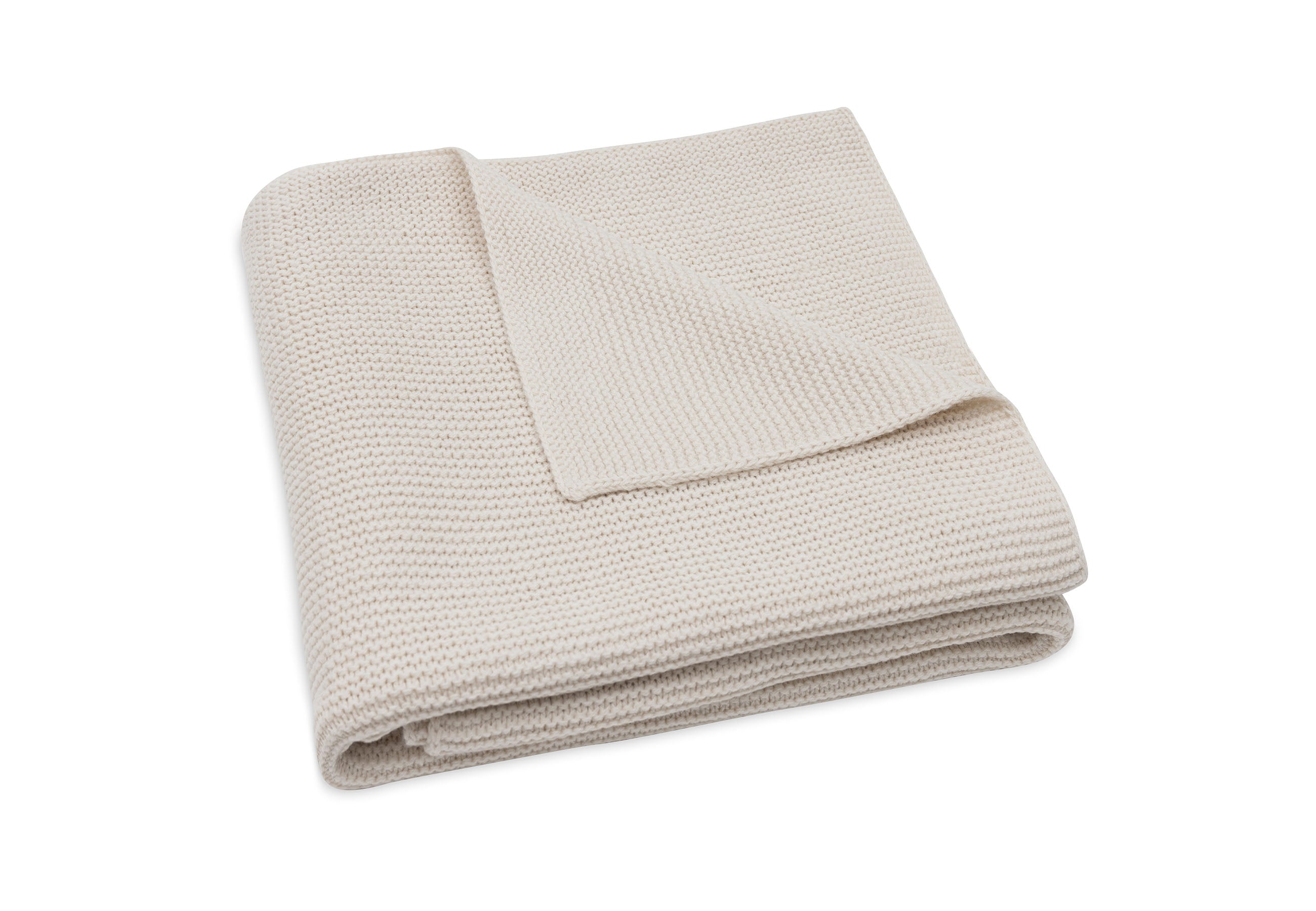 Jollein deken Basic Knit oatmeal 75x100 cm met gebreide structuur