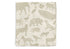 Zachte hydrofiel monddoekjes met safari dieren in olive green