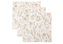 Set van drie hydrofiele monddoekjes van Jollein met Bloomy print