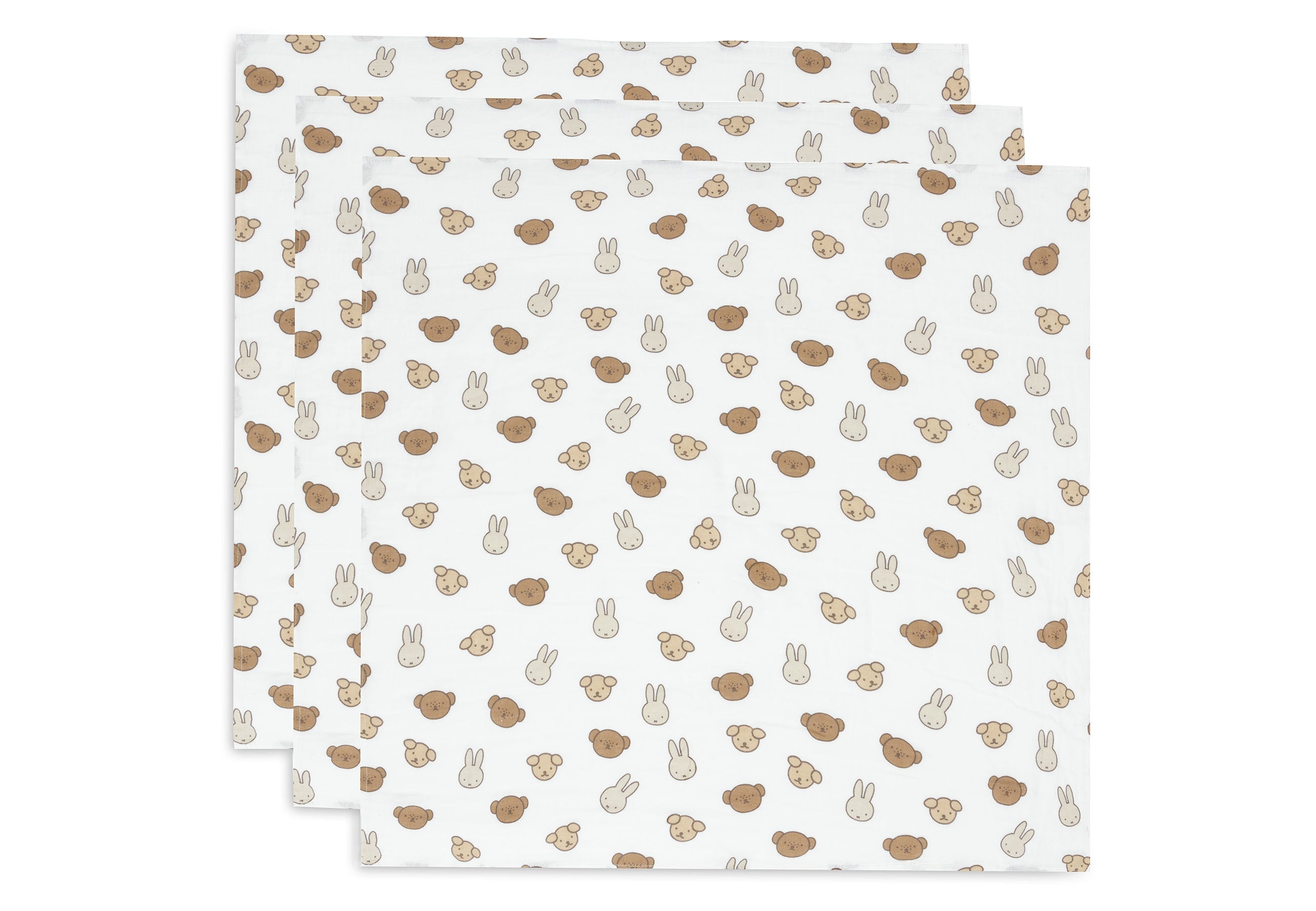 Set van drie hydrofiele doeken met Miffy and Friends print