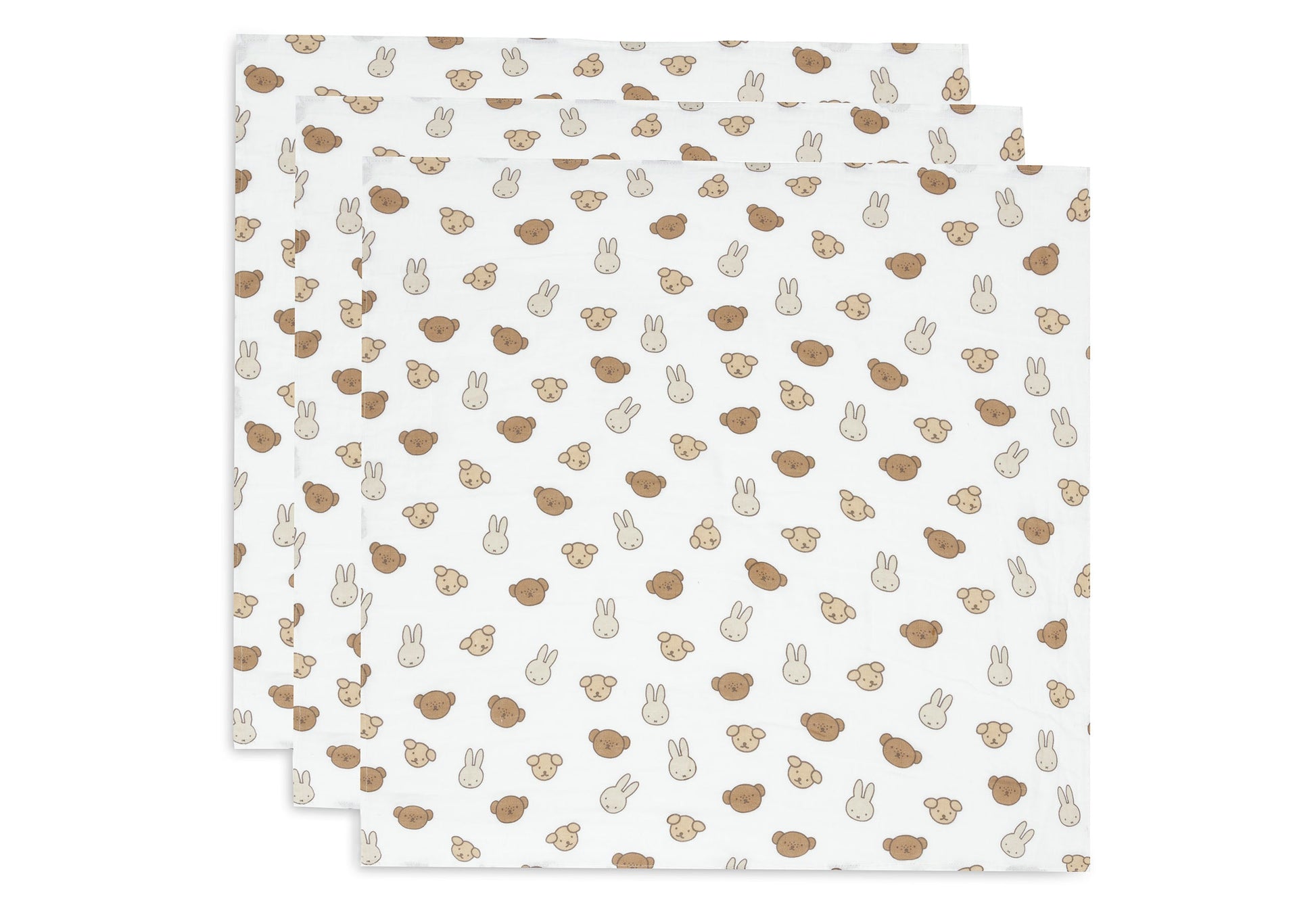 Set van drie hydrofiele doeken met Miffy and Friends print