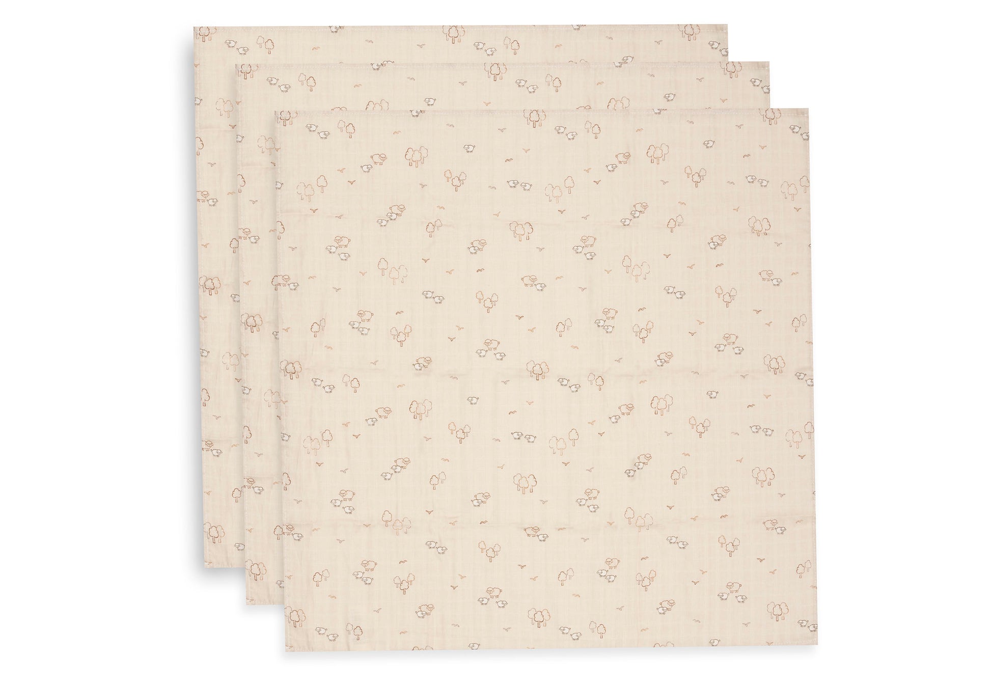 Jollein hydrofiele doek small 70x70 cm met zachte stof en neutrale print