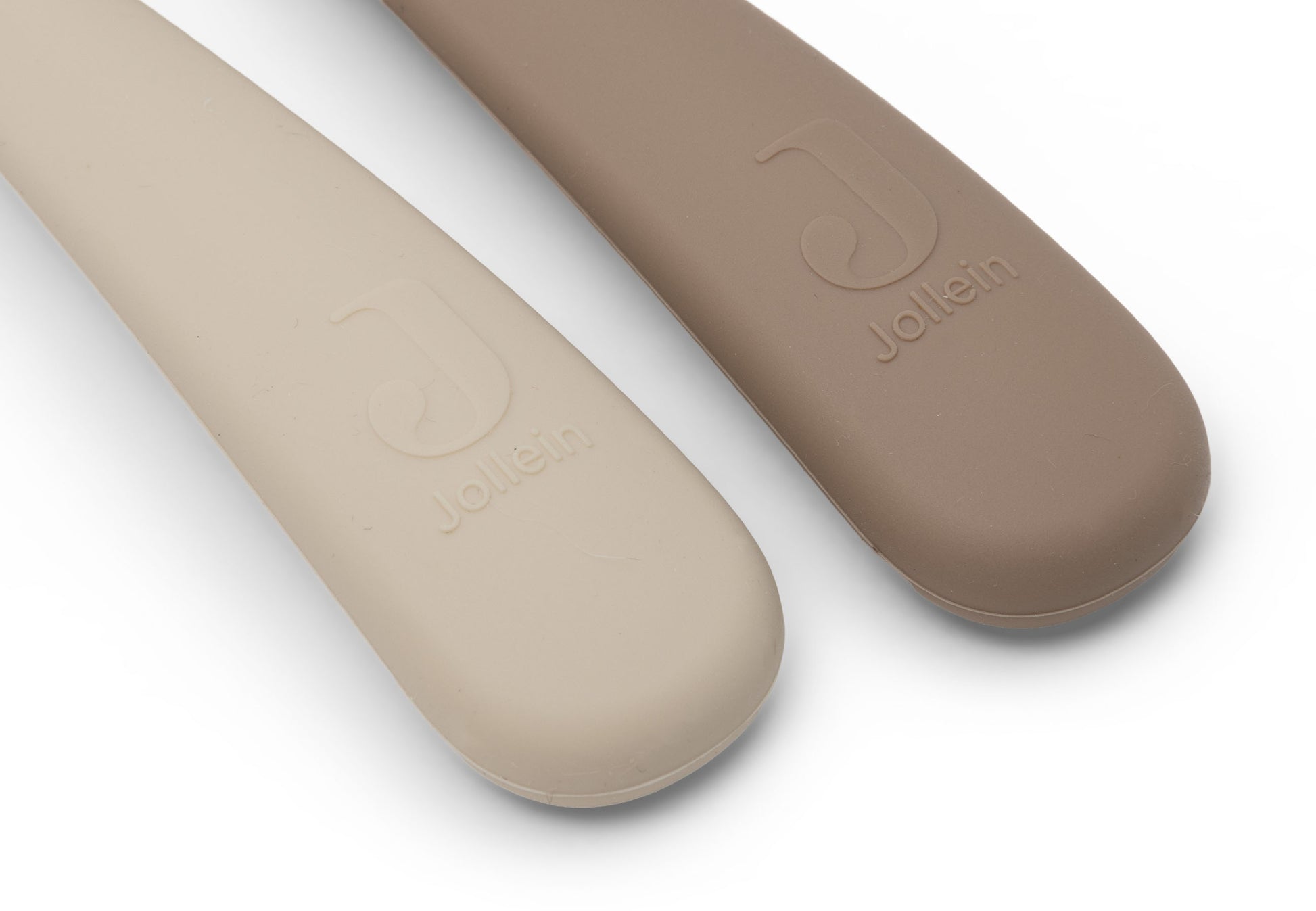 Naturel siliconen lepeltjes van Jollein als praktisch cadeau voor nieuwe ouders