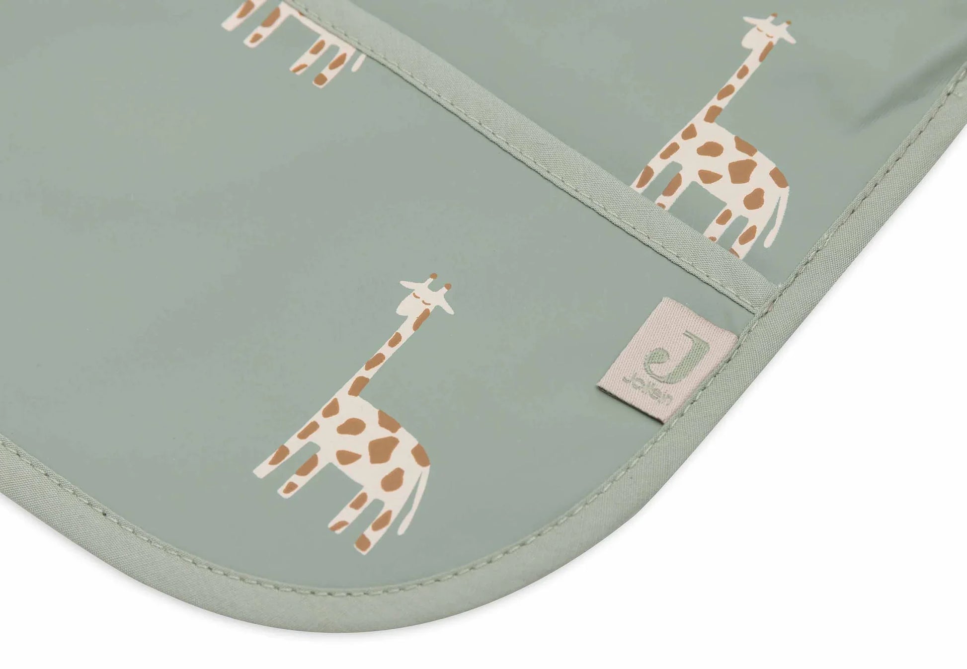 Waterproof slabber met mouwen van jollein met giraffen dessin