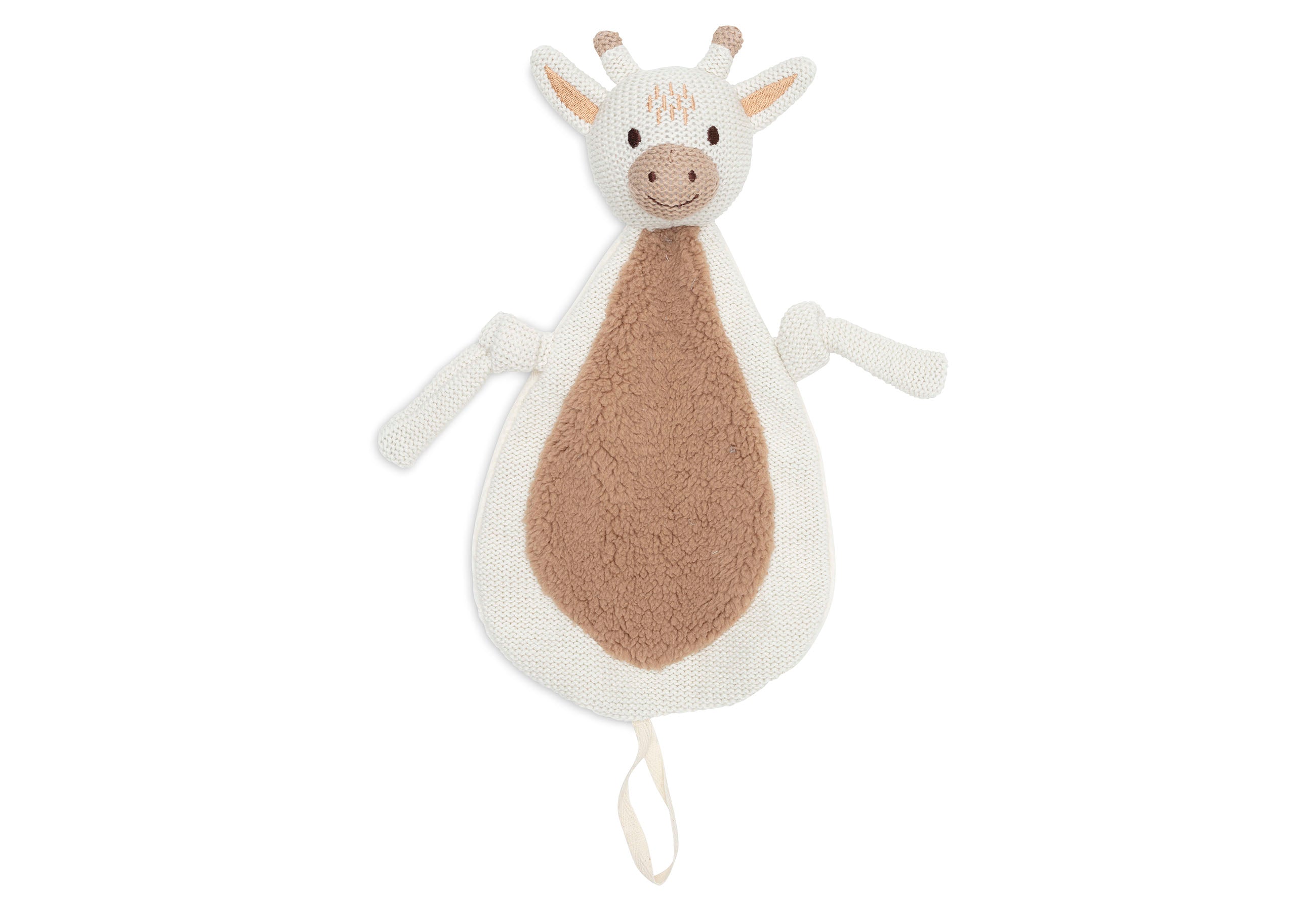 Speendoekje giraffe van fleece en badstof, merk Jollein