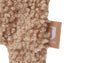 close up van speendoekje met zachte teddy stof van jollein