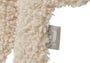close up van speendoekje met zachte teddy stof van jollein