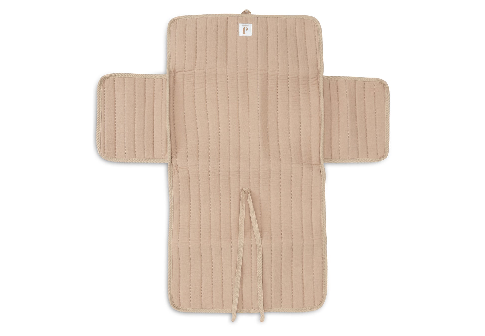 Close-up van de zachte hydrofiele stof van het verschoningsmatje met Harvest print