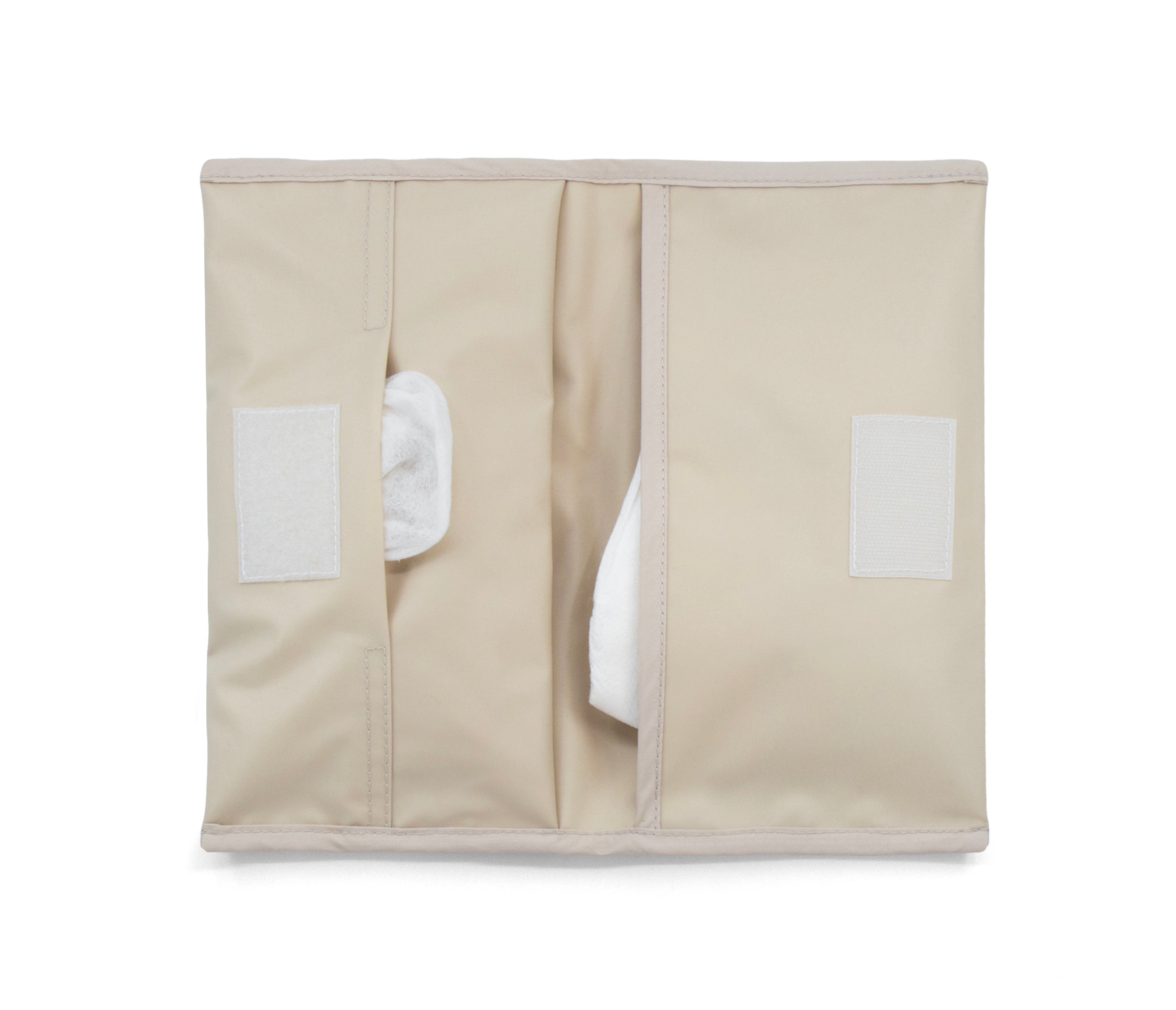 KipKep Napper Luieretui in teddy stof – kleur Cookie - duurzaam en compact