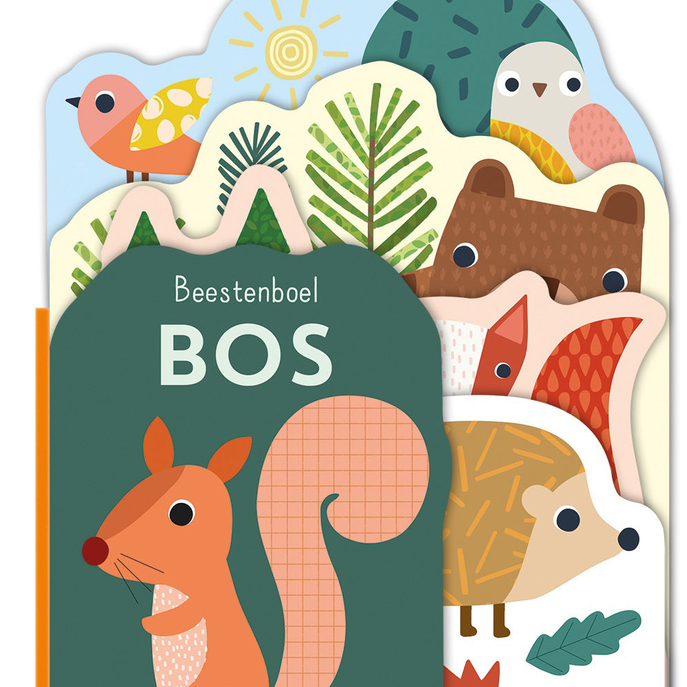 Beestenboel Bos kartonboek van Lantaarn Publishers voor peuters vanaf 1 jaar