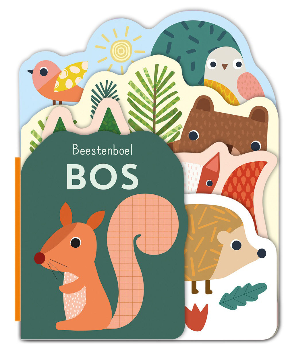 Beestenboel Bos kartonboek van Lantaarn Publishers voor peuters vanaf 1 jaar