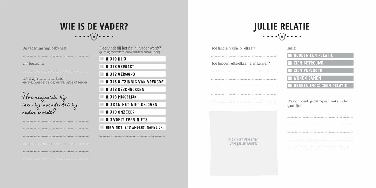 linenlook 9 maanden invulboek met linenlook