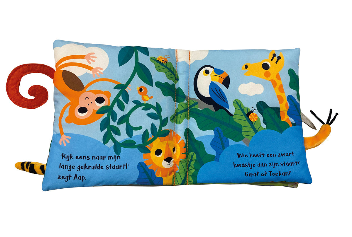 Knuffelboekje Van wie is deze staart? Wilde dieren