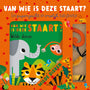 Voorkant knuffelboekje Van wie is deze staart? Wilde dieren