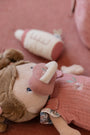 Detail van Little Dutch babypop Rosa met magnetisch speentje en flesje voor verzorgend spel
