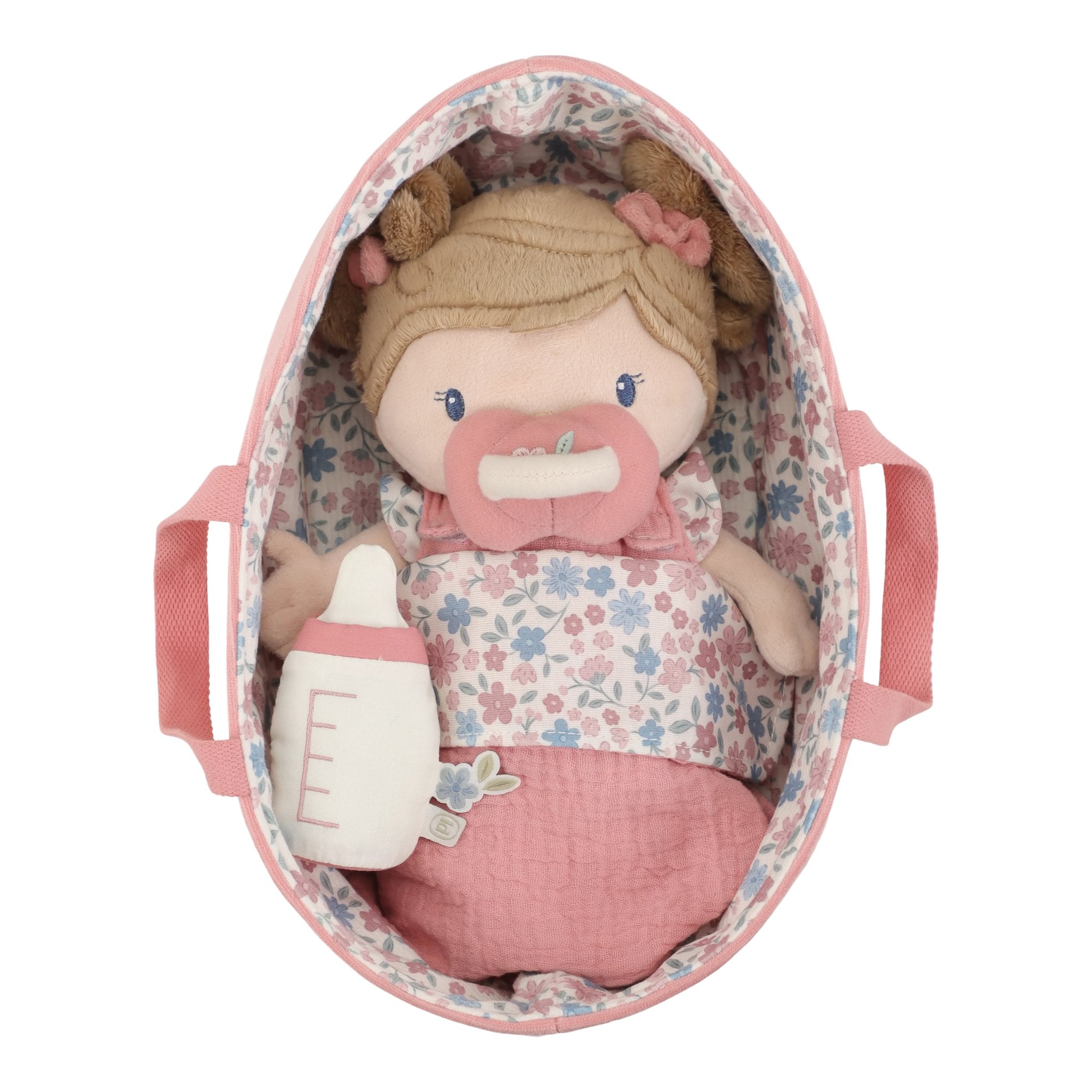 Little Dutch babypop Rosa met zacht reismandje en verzorgingsaccessoires