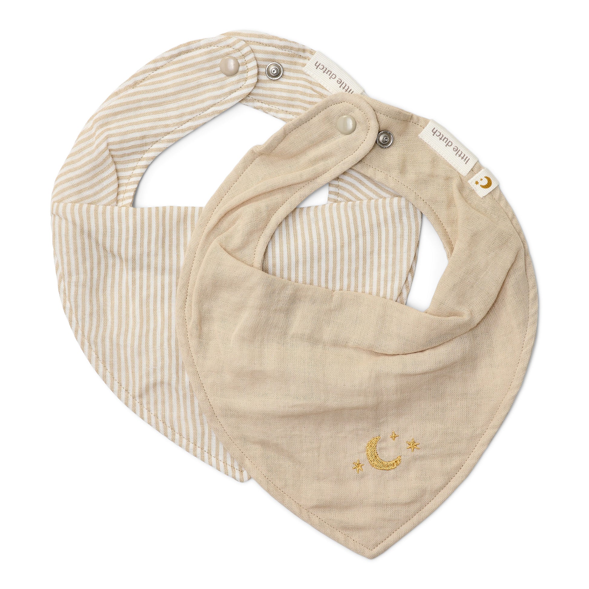 Little Dutch bandana slab 2-pack met hydrofiele stof en biologisch katoen
