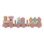 houten blokkentrein fairy garden van Little Dutch met stapelbare blokken en figuren voor creatief spelen