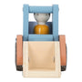 Little Dutch speelgoed bulldozer van hout in blauwe kleur als duurzaam verjaardagscadeau voor een kindje