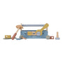 Little Dutch houten gereedschapskist blauw essentials met houten gereedschap voor peuter en kind