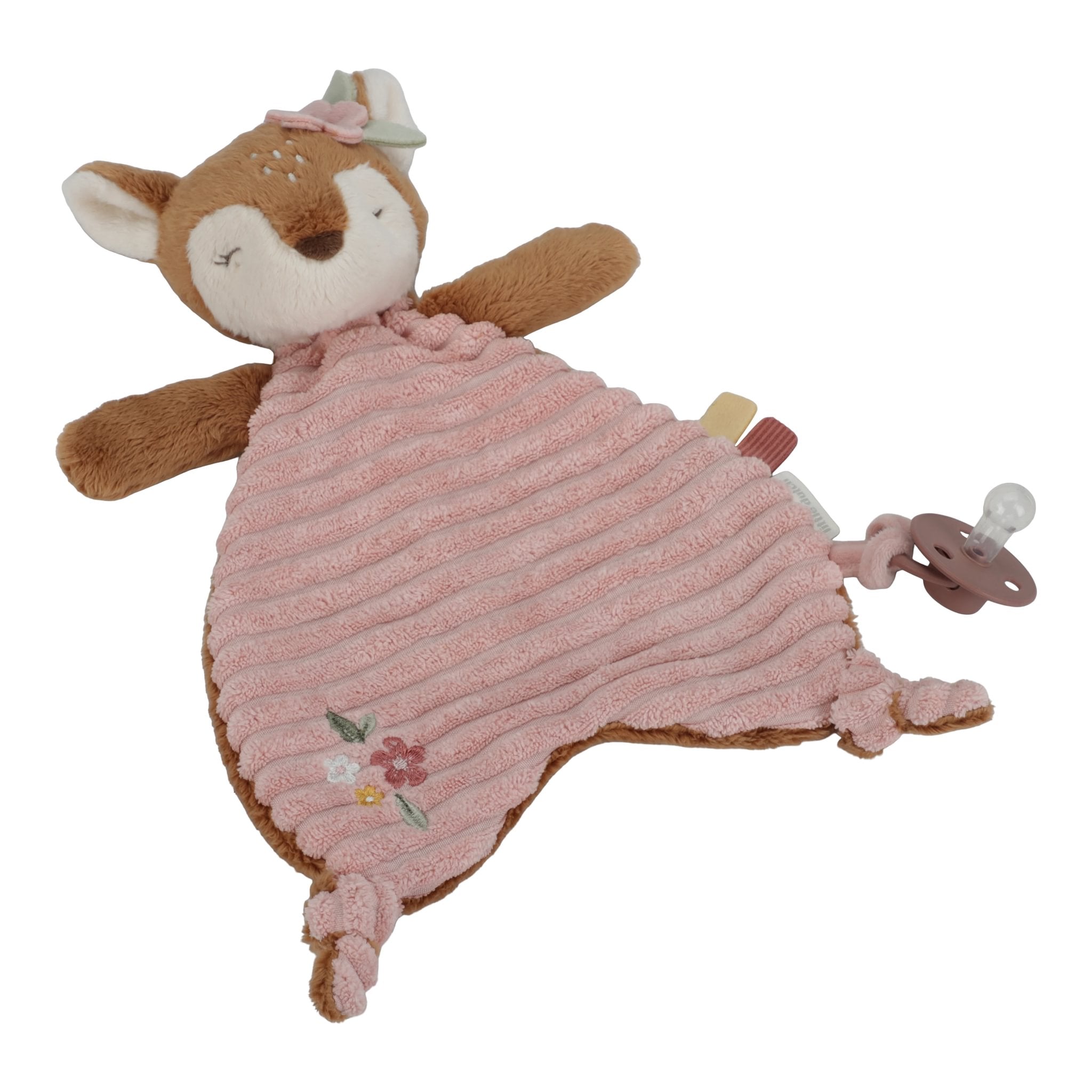Little Dutch knuffeldoekje hert roze fairy garden voor baby