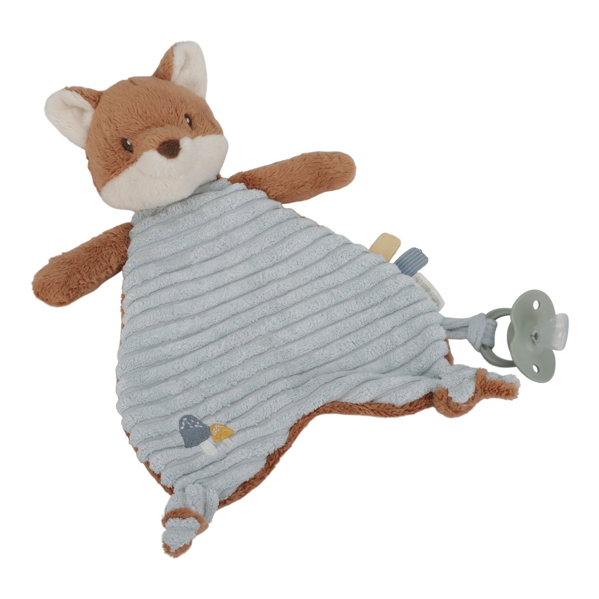 Little Dutch speendoekje vos met zachte stof en speelse labels