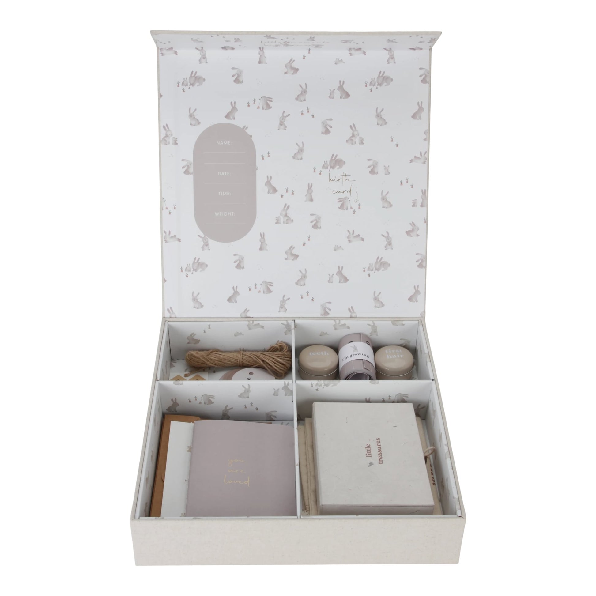Baby herinneringen bewaren met deze mooie memory box als kraamcadeau