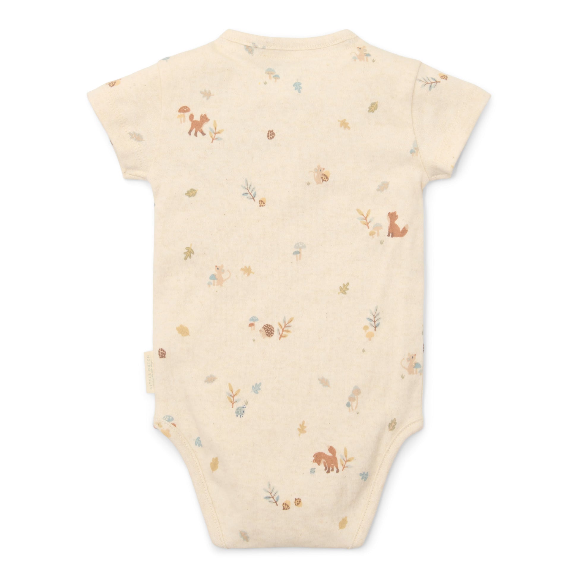 Zandkleurige baby romper van Little Dutch als stijlvolle outfit voor newborns