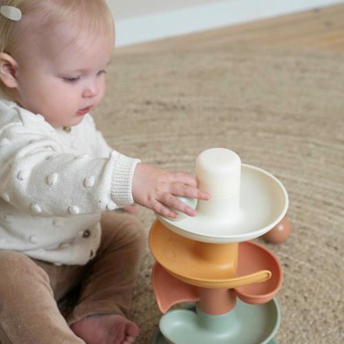 Little Dutch spiraaltoren meerkleurig essentials voor baby’s die graag ontdekken