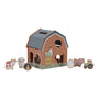 Little Dutch houten vormenstoof little farm met boerderijdieren voor peuters
